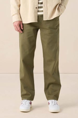 regular fit broek donkergroen