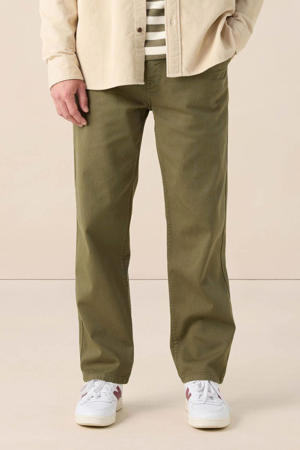 regular fit broek donkergroen