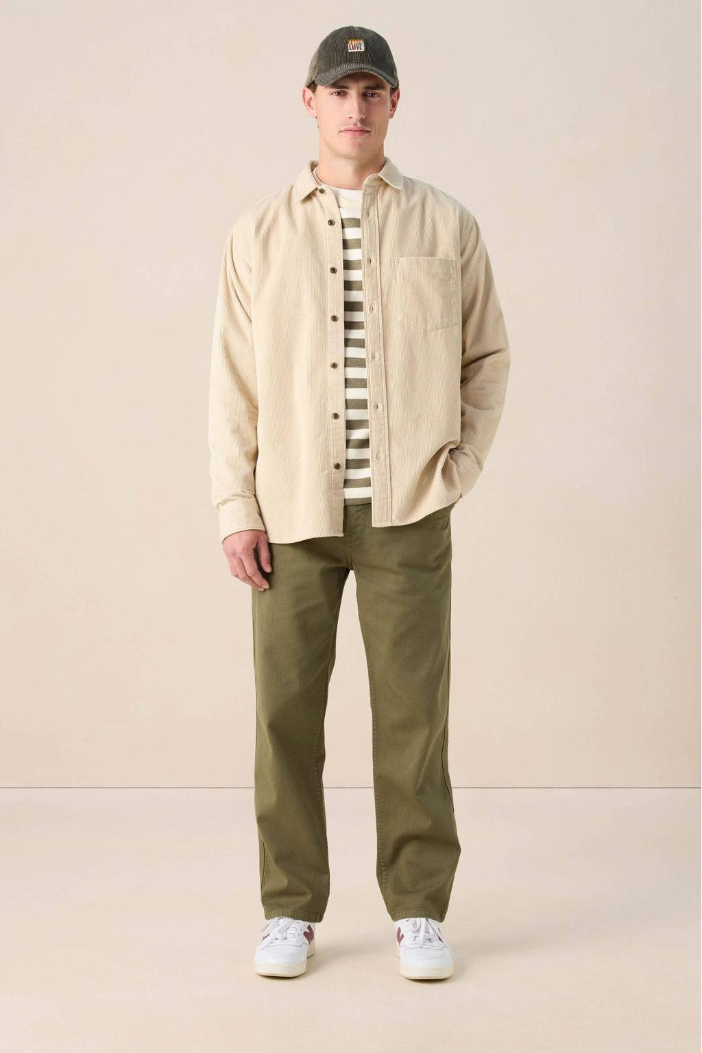 Sissy-Boy regular fit broek donkergroen