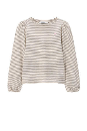 gestreepte longsleeve ecru