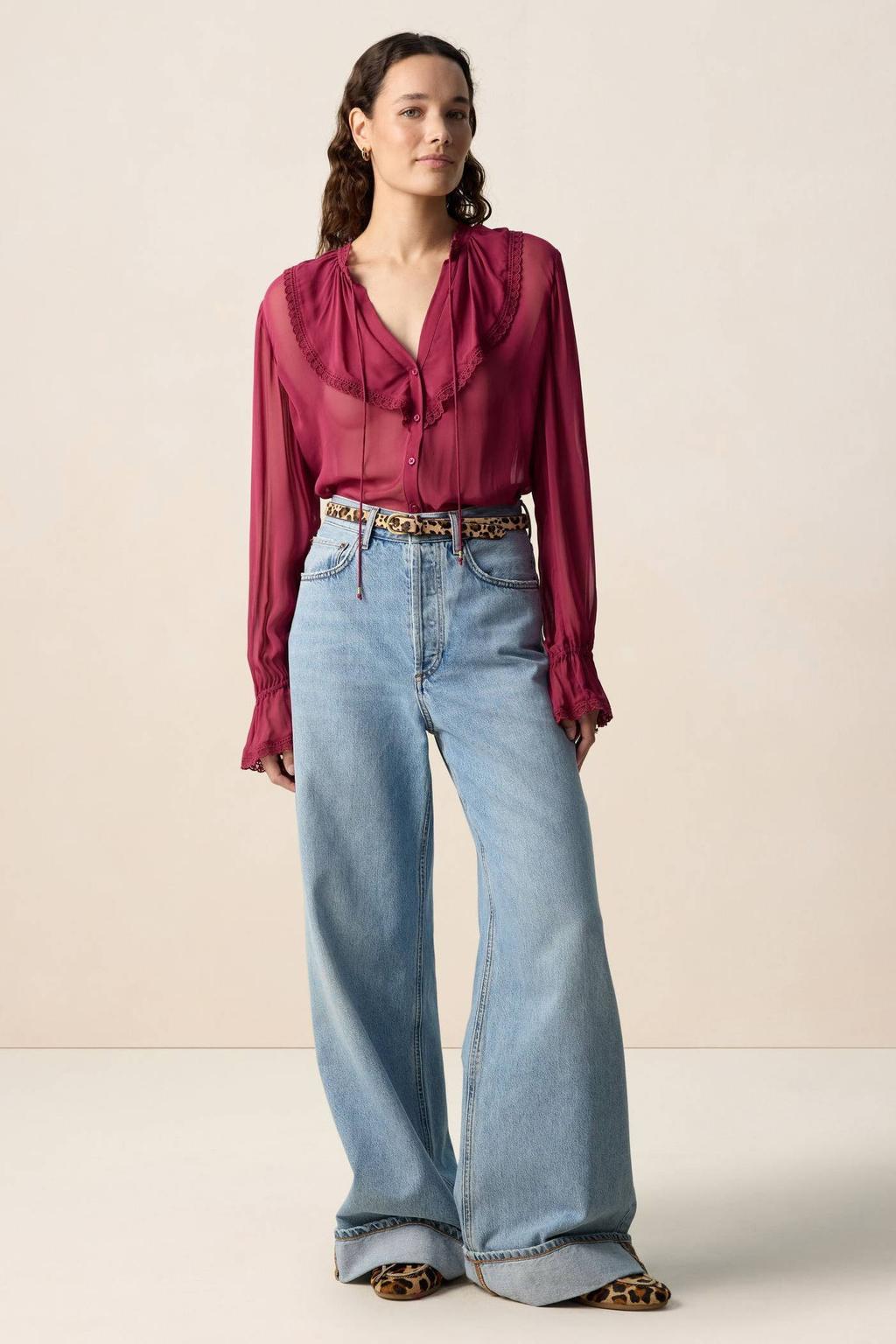 Sissy-Boy blouse donkerrood