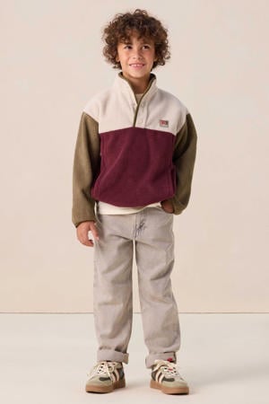 teddy pullover donkerrood