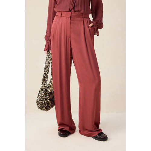 Sissy-Boy wide leg high waist broek donkerrood afbeelding