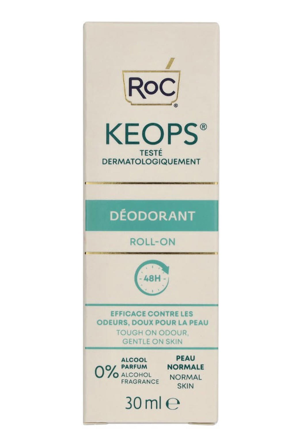 Roc Keops roll-on deodorant - 30 ml