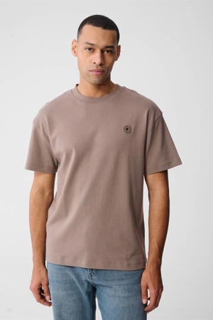 relaxed T-shirt lichtbruin