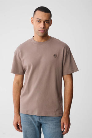 relaxed T-shirt lichtbruin