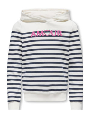 gestreepte hoodie donkerblauw
