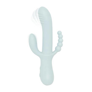 Soft Siliconen Roterende Triple Rabbit vibrator - Sage