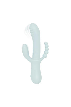 Soft Siliconen Roterende Triple Rabbit vibrator - Sage