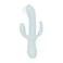 Good Vibes Only Soft Siliconen Roterende Triple Rabbit vibrator - Sage
