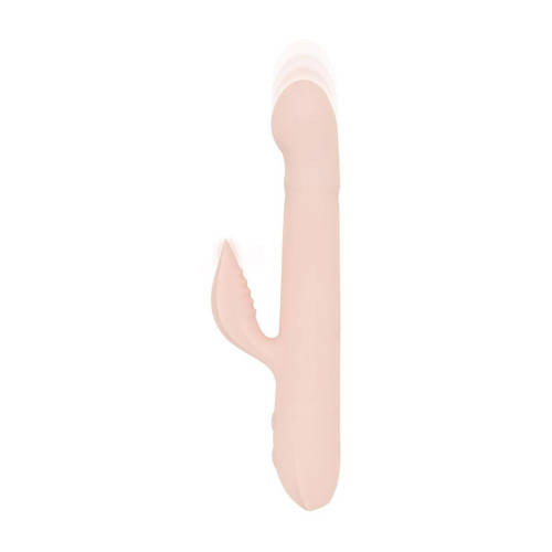 Good Vibes Only Soft Siliconen Stotende Rabbit vibrator - Shai afbeelding