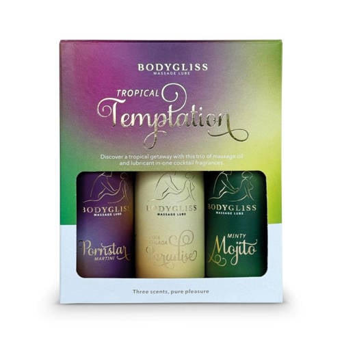 Bodygliss Travel Edition 3-Pack glijmiddel - Tropical Temptation afbeelding