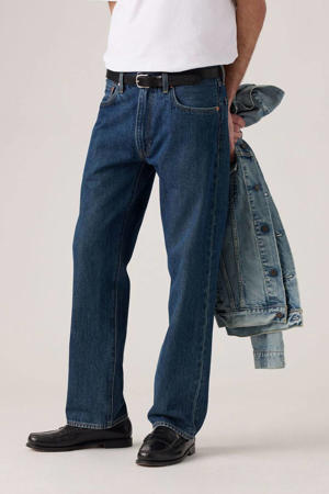 555 relaxed straight leg jeans dark indigo