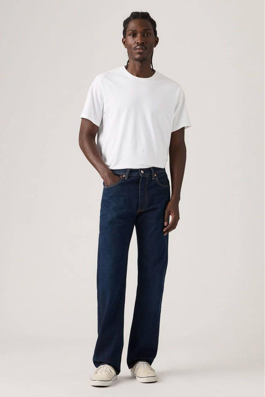 Levi's 501 straight leg jeans dark indigo