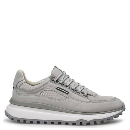 Floris van Bommel De Gripper 03.03 nubuck sneakers lichtgrijs afbeelding