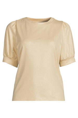 glitter top beige