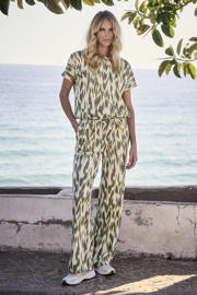 thumbnail: Tramontana straight high waist broek groen