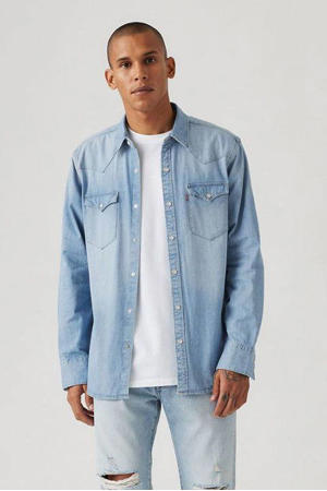 regular casual overhemd blauw