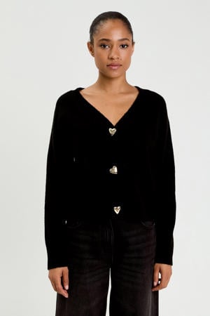 gebreid vest zwart