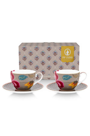 kop en schotel blooming Tales (set van 2)
