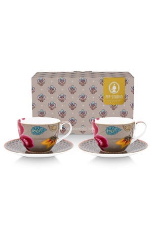 kop en schotel blooming Tales (set van 2)