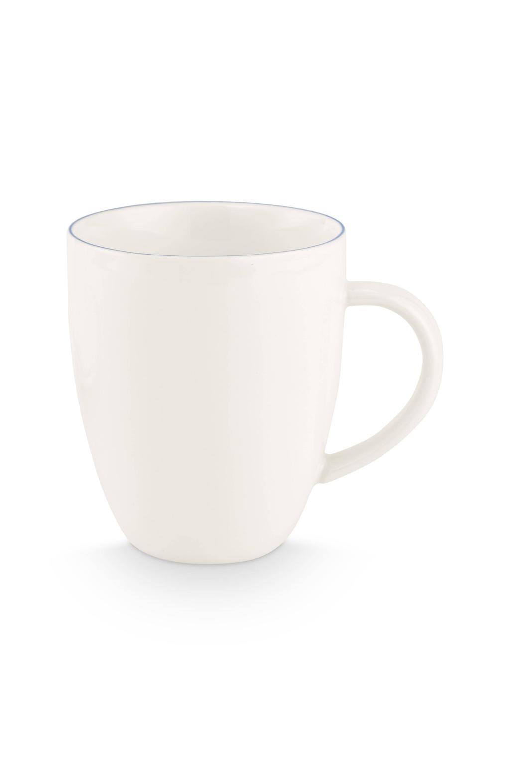 vtwonen mok White-Blue Line (275 ml)
