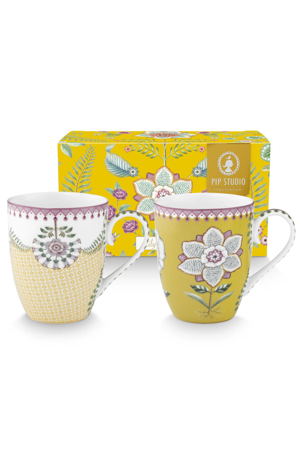 Pip Studio kopje lily & lotus (365 ml) (set van 2)