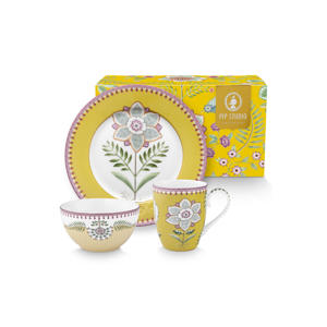 serviesset lily & lotus (set van 3)