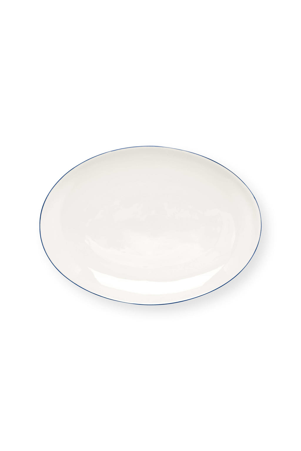 vtwonen serveerbord White-Blue Line (30 cm)