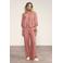 Tramontana wide leg regular waist broek koraalrood