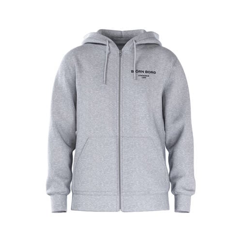 Björn Borg sweatvest Essential grijs melange afbeelding