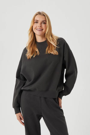 sportsweater Studio grijsbruin