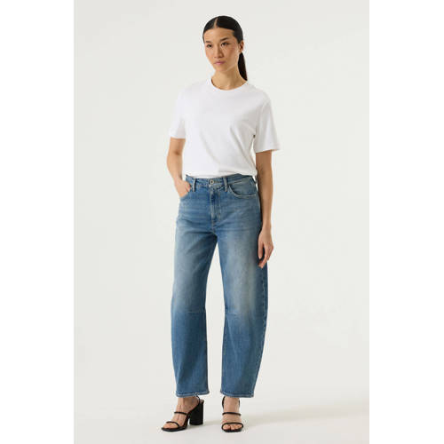 Garcia high waist barrel jeans medium blue denim afbeelding