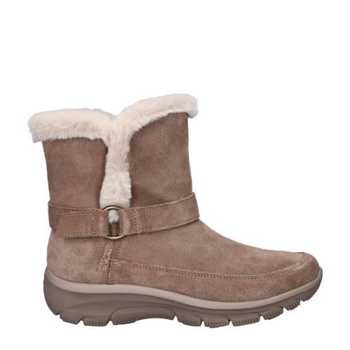 Skechers Hands-Free Slip-Ins Easy Going gevoerde enkelboots bruin afbeelding