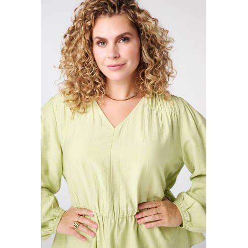 MS Mode blousetop lichtgroen afbeelding