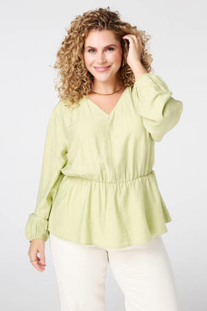 blousetop lichtgroen