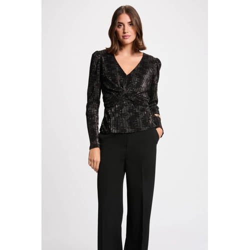 Morgan top zwart met glitter afbeelding