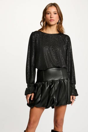top zwart met glitter