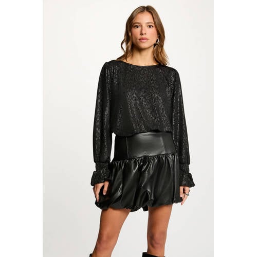 Morgan top zwart met glitter afbeelding