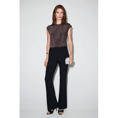Mango top bruin afbeelding