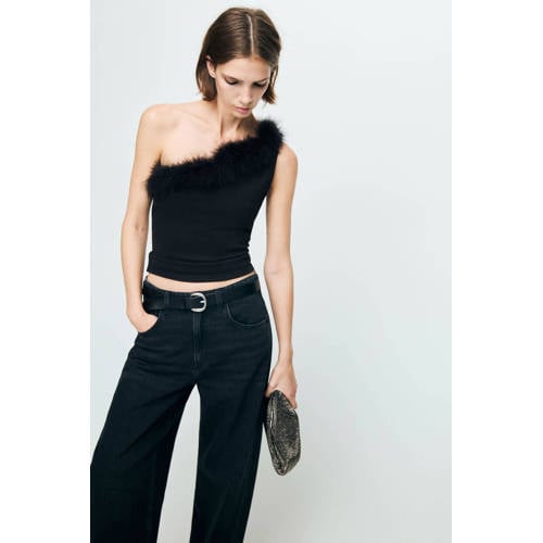 Mango top zwart afbeelding