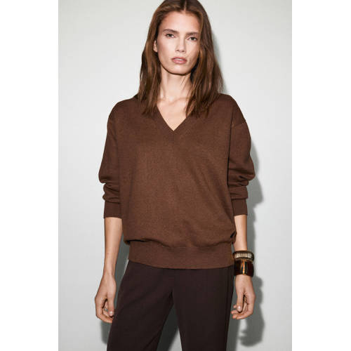 Mango pullover bruin afbeelding