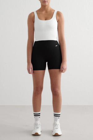 sportshort Ribbed  Seamless zwart