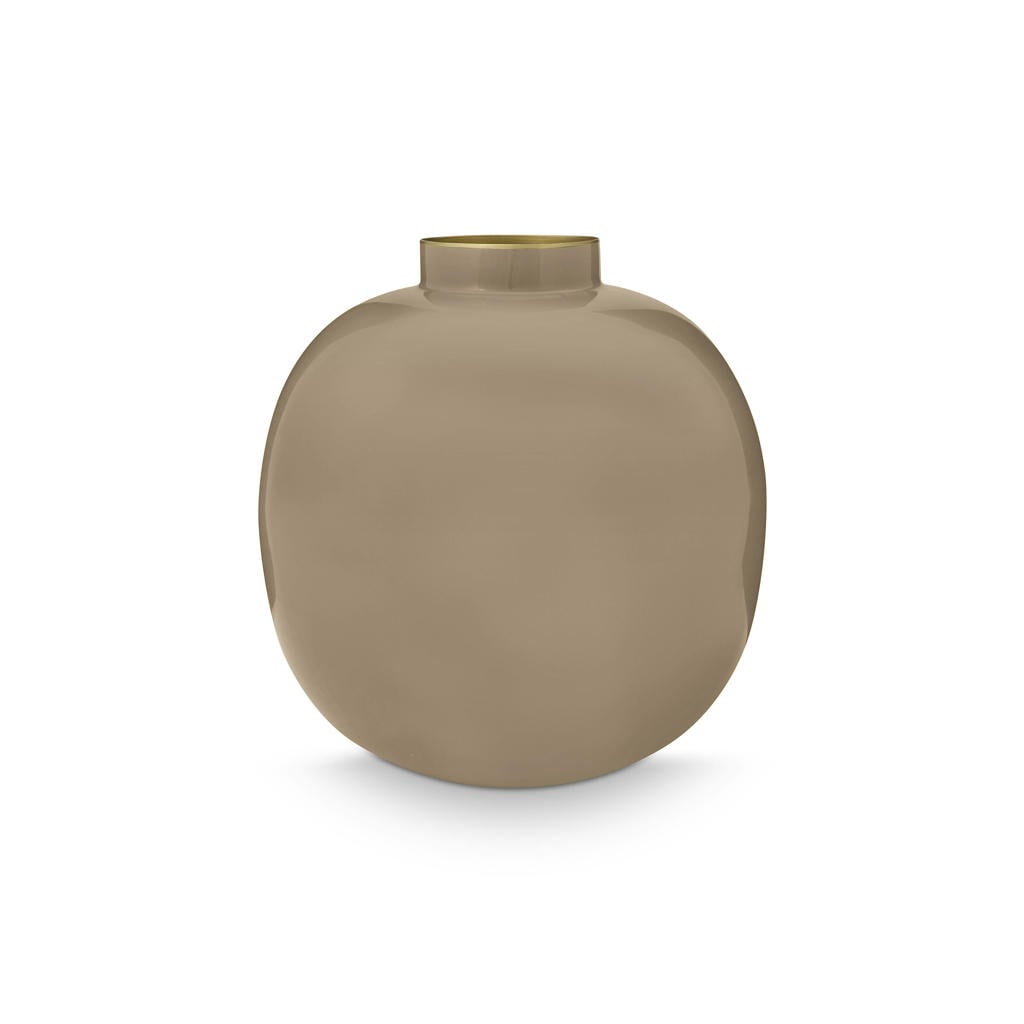 Pip Studio vaas metaal (naturel) (23 cm)