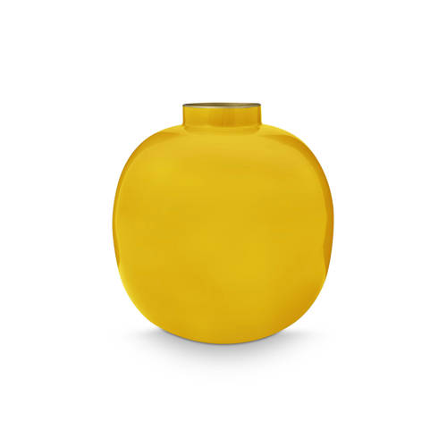 Pip Studio vaas metaal (geel) (23 cm) afbeelding