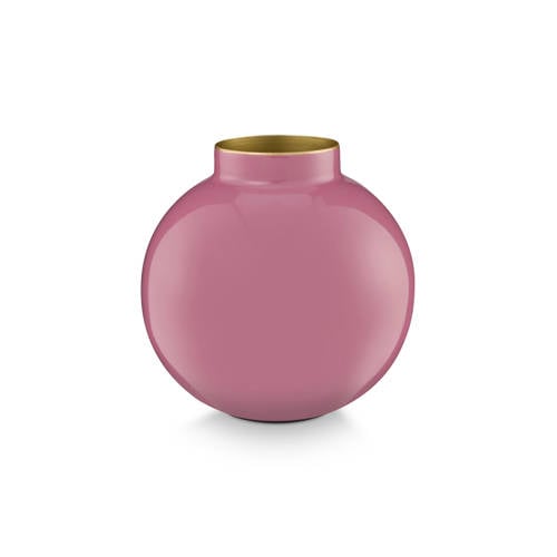 Pip Studio vaas metaal (Roze) (17 cm) afbeelding