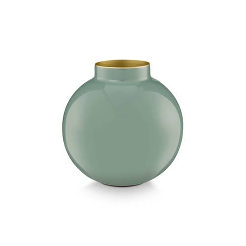 Pip Studio vaas metaal (groen) (17 cm) afbeelding