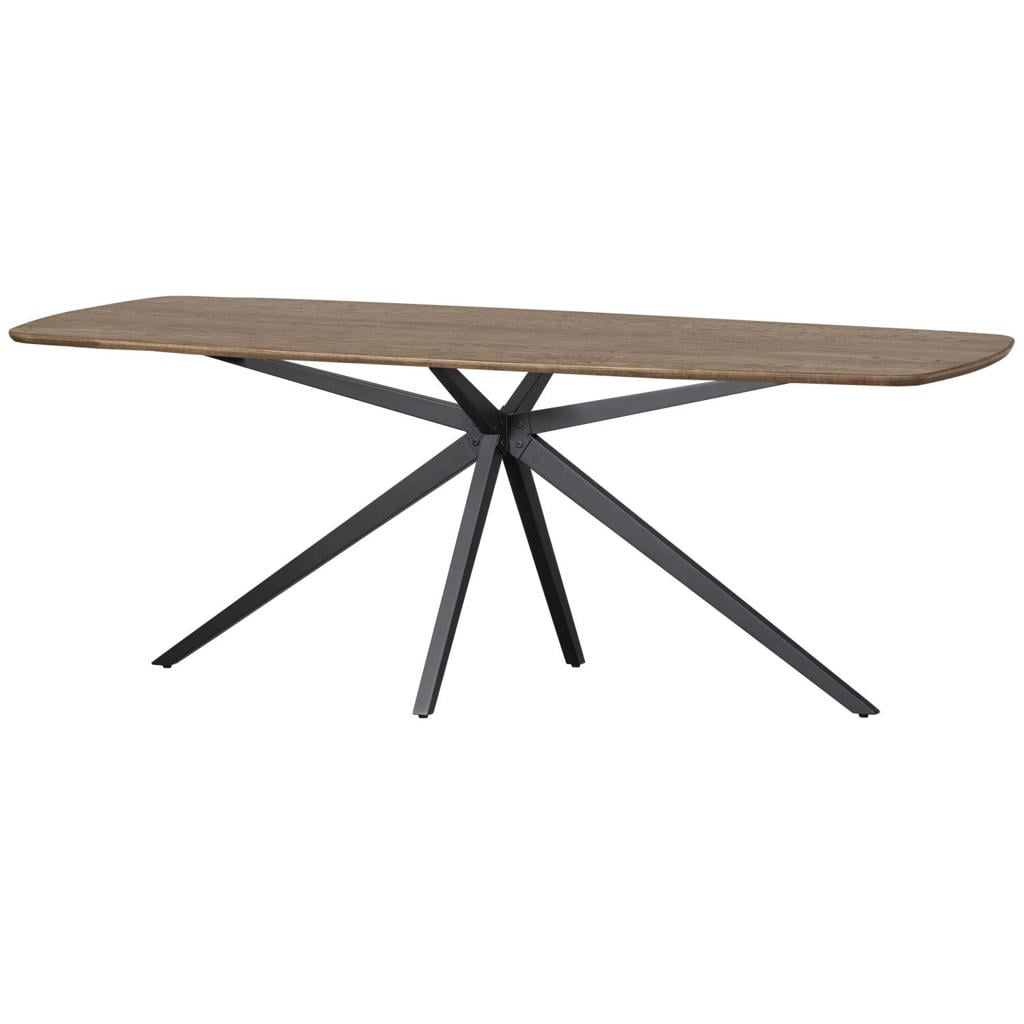 WOOOD Tablo Eettafel Deens Ovaal VJ 220 cm - Eikenhout -Cashmere Brown