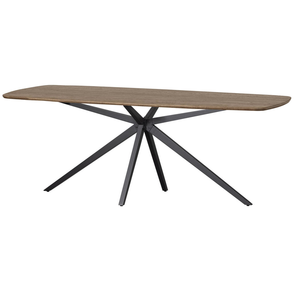 WOOOD WOOOD Tablo Eettafel Deens Ovaal VJ 220 cm - Eikenhout -Cashmere Brown