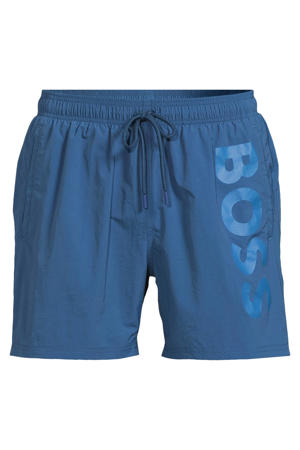 zwemshort Octopus met logo blauw